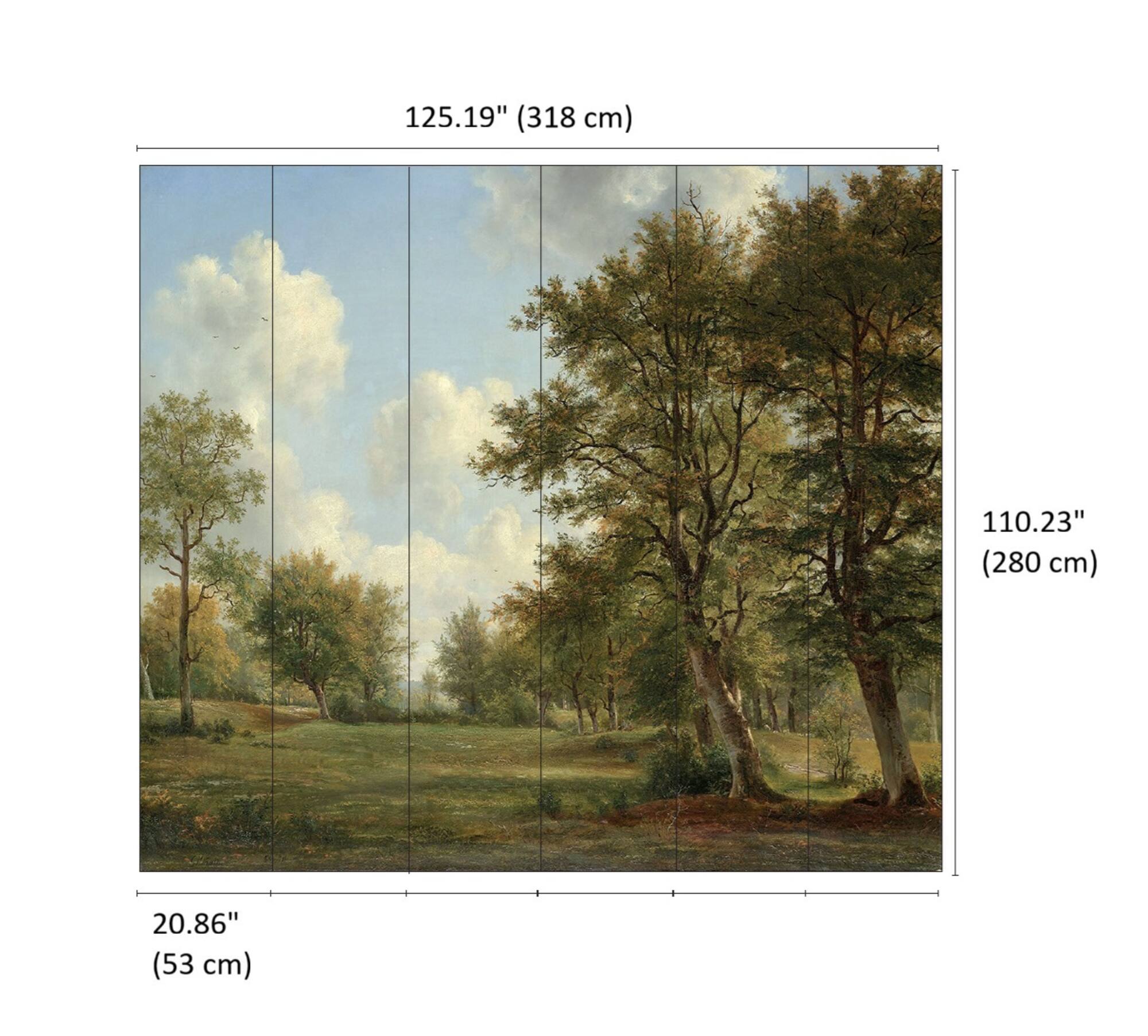 Designs Direct Serene Woodlands Wall Mural